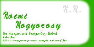noemi mogyorosy business card